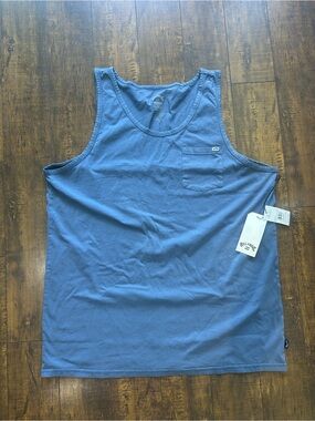 Billabong Men’s Blue Tank Top with Chest Pocket